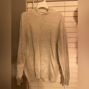 Men's Goodfellow & Co White Feather Cotton Pullover Hooded Sweater